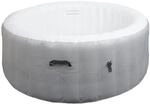 MCW Whirlpool N97 Ersatz-Pool 4 Personen Aufblasbar Rund &Oslash;180cm Grau-Wei&szlig;