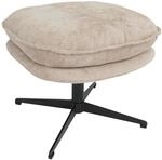 MCW Hocker mit Polster P32 Stoff/Textil Chenille Creme