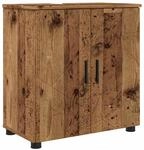 vidaXL Badezimmerschrank mit Speicher mit T&uuml;r Altholz 61 x 35 x 64 cm 883292