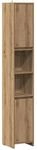 vidaXL Badschrank Artisan-Eiche 30x30x183,5 cm Holzwerkstoff 856065