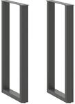 vidaXL Bartischbeine U-Form 2 Stk Anthrazit 50x100-101 cm Stahl 4013234