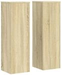 vidaXL Pflanzenst&auml;nder 2 Stk Sonoma-Eiche 25x25x80 cm Holzwerkstoff 852944