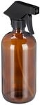 Relaxdays Spr&uuml;hflasche Glas Braun Nachf&uuml;llbar 22 cm x 7 cm x 10 cm 2er Set