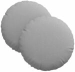 vidaXL Sitzkissen 2 Stk Wolkengrau &Oslash;30 x 13 cm Stoff 42014096