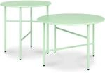 Bomoe Finn Beistelltisch &oslash; 44x46cm + &oslash; 53x36cm Mint 2tlg