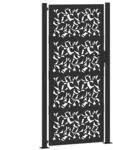 vidaXL Gartentor Schwarz 105 x 205 cm Stahlblatt-Design 4100963