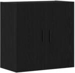 vidaXL Wandmontierter Schrank Schwarz Eichen-Optik 60 x 31 x 60 cm 862946