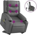 vidaXL Massagesessel mit Aufstehhilfe Grau Kunstleder Modell 11