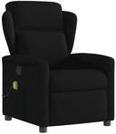 vidaXL Massagesessel Schwarz Stoff 4015588