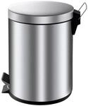 PROREGAL Runder Tretabfallsammler Mit Herausnehmbaren Kunststoff Inneneimer 5 Liter