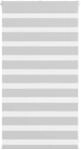vidaXL Doppelrollo Hellgrau 80x100 cm Stoffbreite 75,9 cm Polyester 4014413