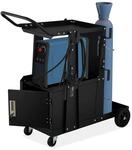Relaxdays Schwei&szlig;wagen Stahl Schwarz Abschlie&szlig;bar Mobil 89 cm x 47 cm x 97 cm 18,8