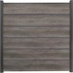 GroJa Steckzaun Premium Basicline 180 cm x 180 cm Monument Oak