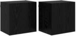 vidaXL Wand-TV-Schr&auml;nke 2 Stk Schwarz Eichen-Optik 40,5x30x40cm 882938