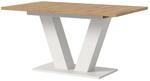 Inn.Furn Esstisch in Eiche und Wei&szlig; Ausziehbar 150 - 190 cm Home-X