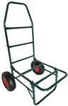 Relaxdays Transportwagen Stahl Gr&uuml;n Klappbar 102 cm x 50 cm x 37 cm 80 kg