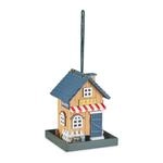 Relaxdays Vogelfutterhaus Sperrholz Mehrfarbig Zum Aufh&auml;ngen 23,5 cm x 18 cm x 18 cm
