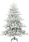 vidaXL K&uuml;nstlicher Klappbarer Weihnachtsbaum mit 150 LEDs 150 cm PVC 3397701