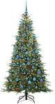 vidaXL K&uuml;nstlicher Klappbarer Weihnachtsbaum Gr&uuml;n 180 cm PE und PVC 3397426