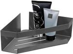 Sch&ouml;ner Wohnen Eckablage Meleto Gun-Metal Grey aus Edelstahl