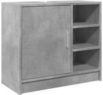 vidaXL Waschbeckenunterschrank Betongrau 63x29x55 cm Holzwerkstoff