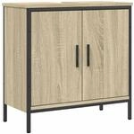 vidaXL Waschbeckenunterschrank Sonoma-Eiche 60x30x60 cm Holzwerkstoff 842447