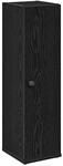 vidaXL Badezimmerschrank mit Rollenhalter Schwarz 20,5x22x72 cm 858516