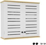 SoBuy Wandschrank Badezimmerschrank K&uuml;chenschrank Medizinschrank Wei&szlig; BZR42-W