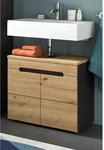Inn.Furn Waschbeckenunterschrank in Eiche und Grau 63 cm Cooper