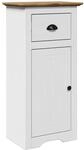 vidaXL Badschrank BODO Wei&szlig; und Braun 44x30x90 cm 4016858