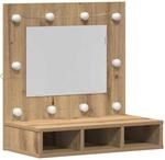 vidaXL Spiegelschrank Artisan-Eiche 62 x 31,5 x 62 cm Holzwerkstoff 873881