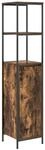 vidaXL Badschrank mit Regalen R&auml;uchereiche 36x35x165 cm 861909