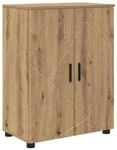 vidaXL Badezimmerschrank mit Speicher Artisan-Eiche 60 x 35 x 80 cm 883313
