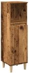 vidaXL Badschrank Altholz-Optik 30x30x100 cm Holzwerkstoff 857108