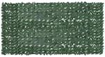 vidaXL Balkon-Sichtschutz mit Dunkelgr&uuml;nen Bl&auml;ttern 300x150 cm 315491