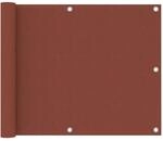 vidaXL Balkon-Sichtschutz Terracotta-Rot 75x500 cm Oxford-Gewebe 134974