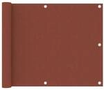 vidaXL Balkon-Sichtschutz Terrakotta-Rot 75x300 cm Oxford-Gewebe 134972