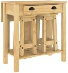 vidaXL 3 Tlg Bar-Set Massivholz Kiefer 4005696