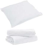 vidaXL 2-in-1 Bettdecke mit Kissen 2-Tlg Wei&szlig; Daunenfeder 3376368