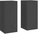 vidaXL Pflanzenst&auml;nder 2 Stk Schwarz 24 x 24 x 55 cm Stahl 865813