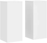 vidaXL Pflanzenst&auml;nder 2 Stk Wei&szlig; 30x30x70 cm Holzwerkstoff 852924