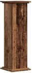 vidaXL Pflanzenst&auml;nder Altholz-Optik 33x33x100 cm Holzwerkstoff 852985