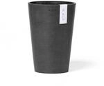 Ecopots Vase Pisa Dunkelgrau 17,5 cm x 3 cm