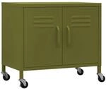 vidaXL Lagerschrank Olivgr&uuml;n 60x35x56 cm Stahl