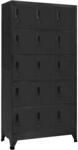 vidaXL Schlie&szlig;fachschrank Anthrazit 90x40x180 cm Stahl Modell 1