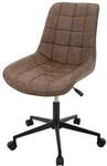 ML-Design B&uuml;rostuhl Braun Kunstleder Sitzfl&auml;che H&ouml;henverstellbar