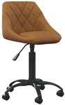 vidaXL B&uuml;rostuhl Braun Samt 3088844