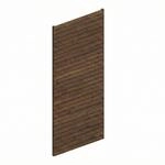 Skan Holz Seitenwand Profilschalung 141 cm x 330 cm Nussbaum
