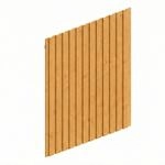 Skan Holz Seitenwand Deckelschalung Fichte 230 cm x 330 cm Eiche Hell