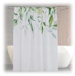Relaxdays Duschvorhang Polyester mit Motiv Wasserabweisend Schimmelresistent 180 cm x